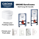 Grohe EuroCosmo Wall Hung WC+Concealed Cistern+ Flush plate Promotion