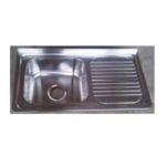 Monic wallmount single bowl 1 drainer kitchen sink L-800-BS